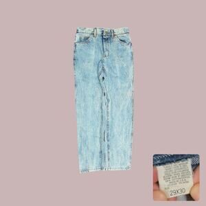 Vintage 80s Lee Riders Pinstripe High Waisted Mom Jeans Size 8 29x31